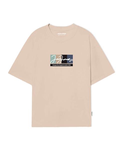 Se JACK & JONES Bluser & t-shirts 'JORPORTLAND'  creme / marin / sort / hvid ved About You