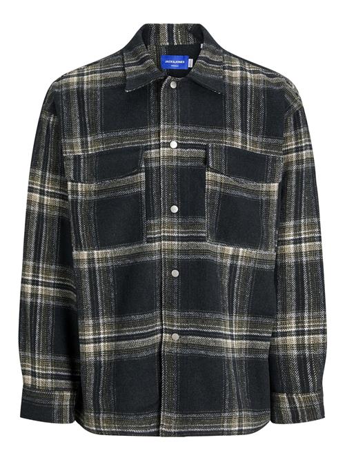 JACK & JONES Skjorte 'JORVesterbro'  oliven / sort / hvid