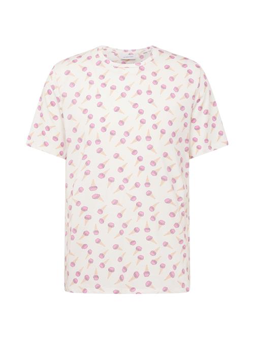 Se JACK & JONES Bluser & t-shirts 'SUN SHADE'  safran / pink / hvid ved About You