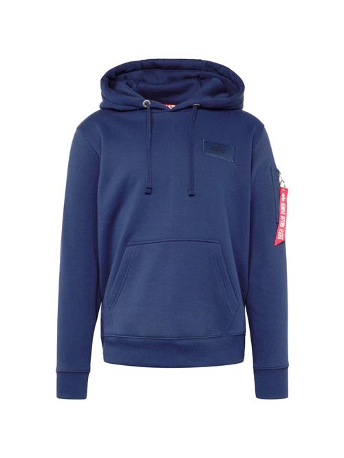 Se ALPHA INDUSTRIES Sweatshirt  ensian / knaldrød / hvid ved About You