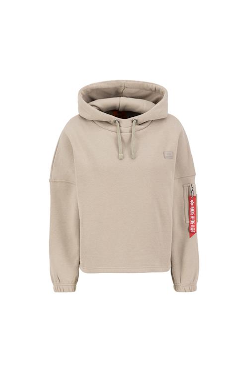 ALPHA INDUSTRIES Sweatshirt  sand / rød / hvid