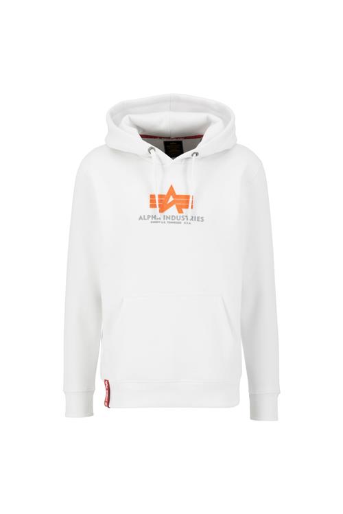 Se ALPHA INDUSTRIES Sweatshirt  grå / orange / hvid ved About You