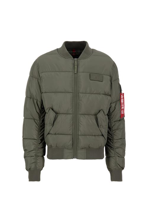 ALPHA INDUSTRIES Vinterjakke  oliven / orange / rød / sort / hvid