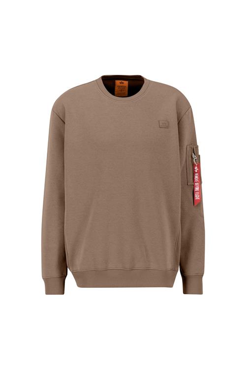 ALPHA INDUSTRIES Sweatshirt  taupe / rød