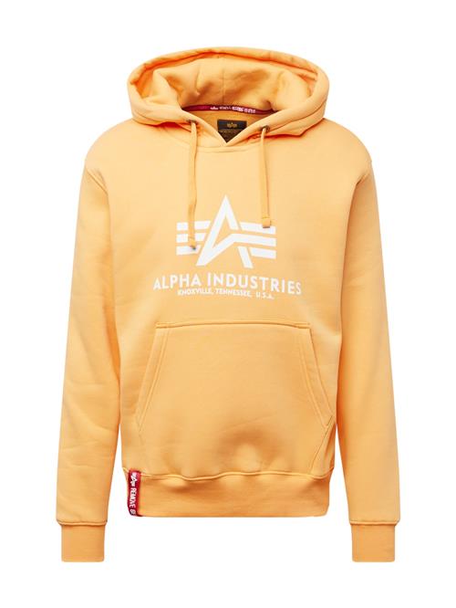 ALPHA INDUSTRIES Sweatshirt  orange / rød / hvid