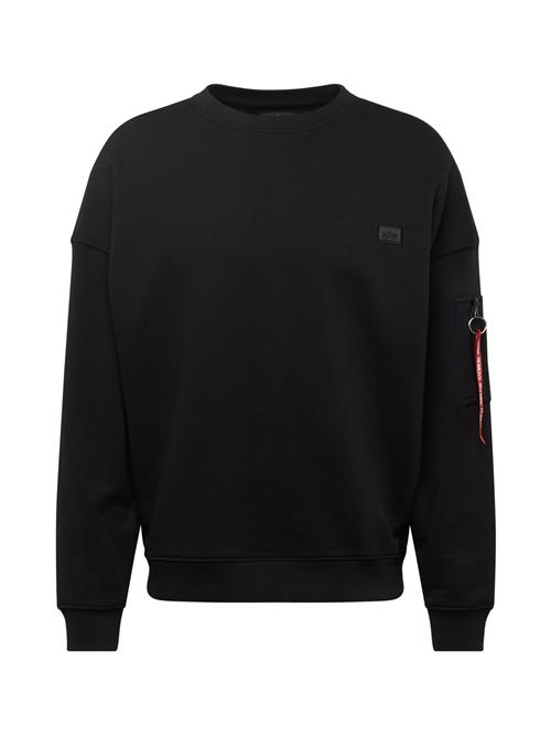 Se ALPHA INDUSTRIES Sweatshirt 'Essentials'  rød / sort / hvid ved About You