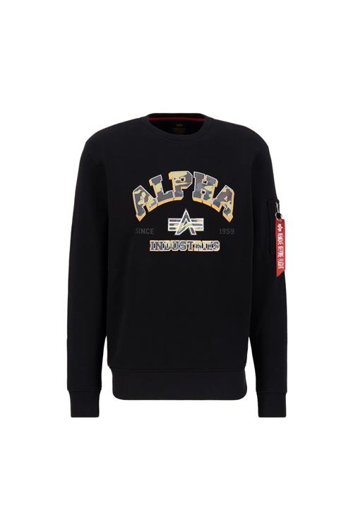 Se ALPHA INDUSTRIES Sweatshirt  blandingsfarvet / sort ved About You