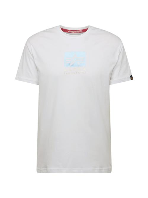 ALPHA INDUSTRIES Bluser & t-shirts  lyseblå / hvid