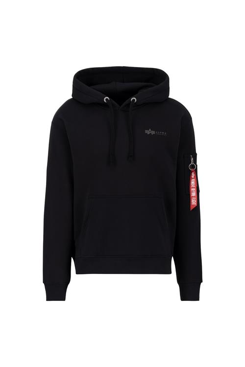 ALPHA INDUSTRIES Sweatshirt  blodrød / sort