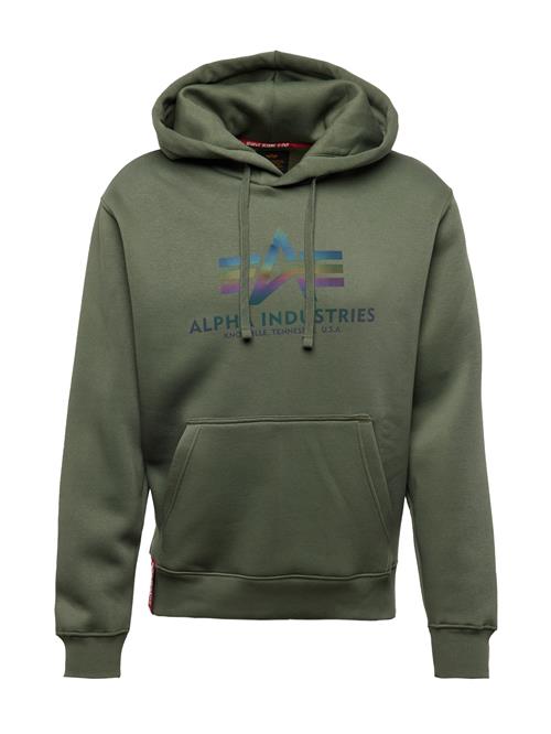 ALPHA INDUSTRIES Sweatshirt  mørkeblå / grøn / mørkegrøn / mørkelilla