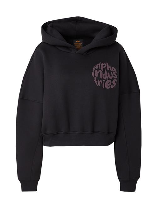 ALPHA INDUSTRIES Sweatshirt  lysviolet / sort