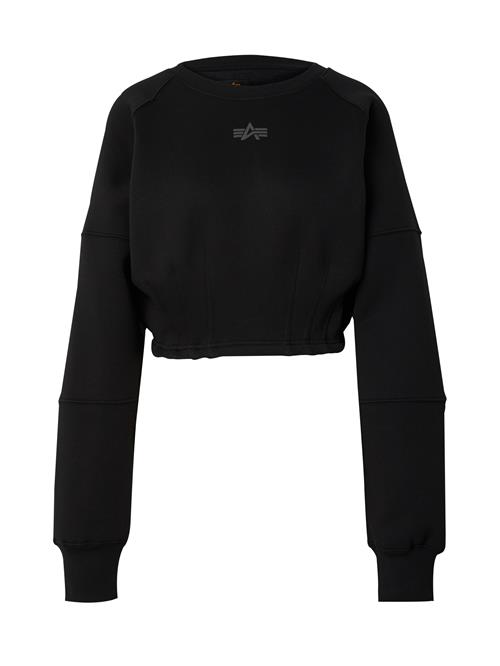 ALPHA INDUSTRIES Sweatshirt  grå / sort