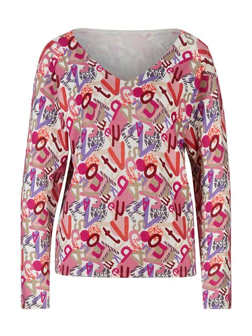 heine Pullover  lilla / lys pink / brandrød / offwhite