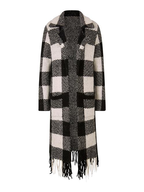 heine Lang cardigan  sort / hvid