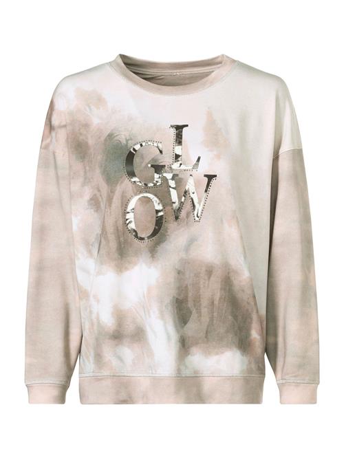 Se heine Sweatshirt  ecru / guld / oliven / hvid ved About You