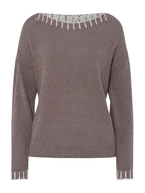heine Pullover  taupe / offwhite