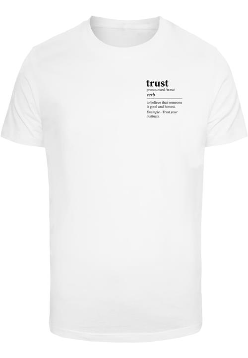 Mister Tee Bluser & t-shirts 'Trust Definition'  sort / hvid