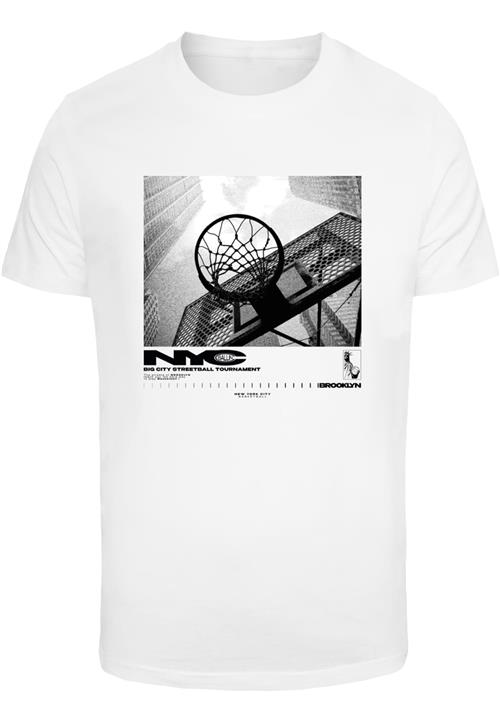 Mister Tee Bluser & t-shirts 'NYC Ballin '  grå / sort / hvid