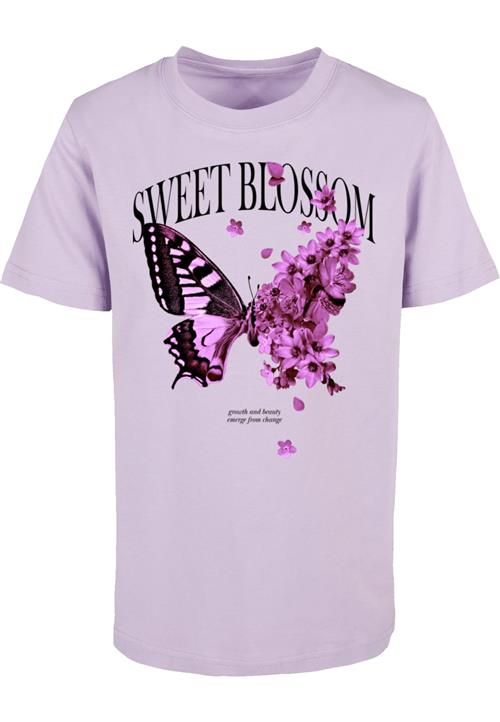 Mister Tee Shirts 'Sweet Blossom And Beauty'  lilla / orkidee / cyclam / sort