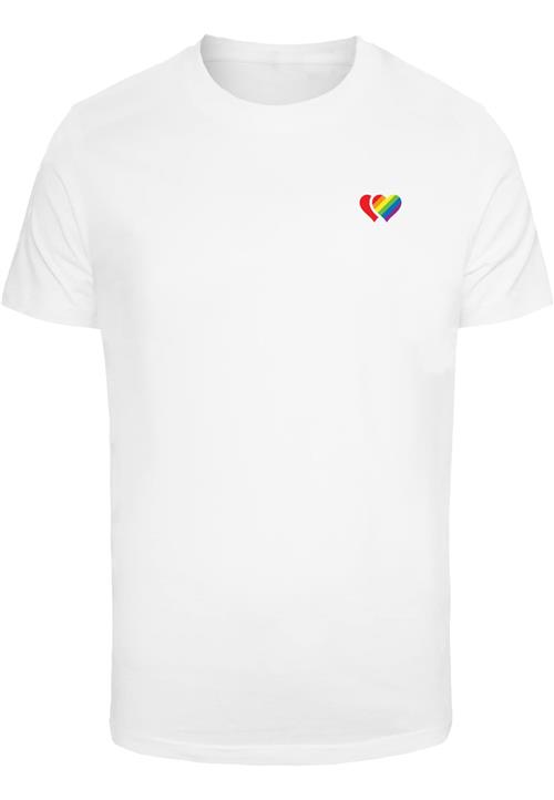 Mister Tee Bluser & t-shirts 'Double Hearts Pride'  gul / lilla / brandrød / hvid