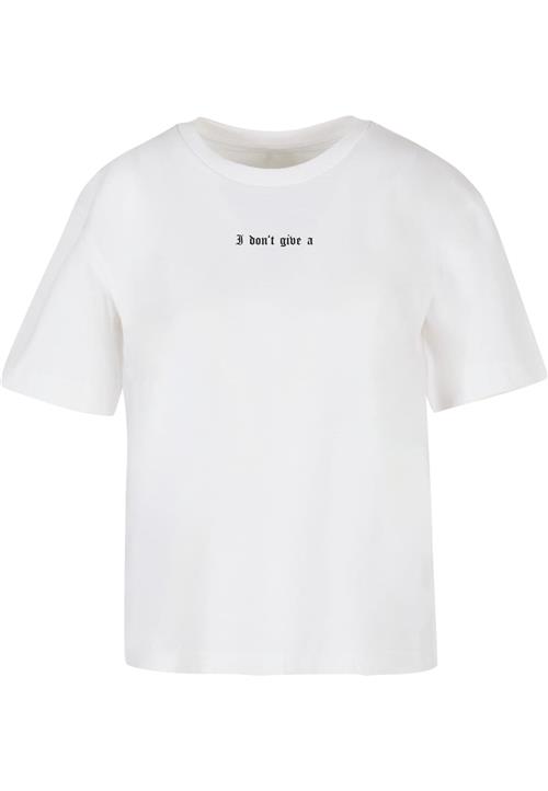 Se Mister Tee Shirts 'I Don't Give A F'  grå / sort / hvid ved About You