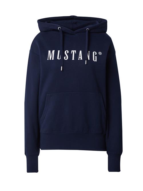 MUSTANG Sweatshirt 'MARGO'  navy / hvid