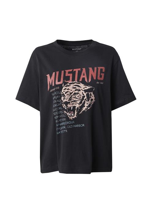 Se MUSTANG Shirts 'FLORIS'  beige / lyseblå / kirsebærsrød / sort ved About You