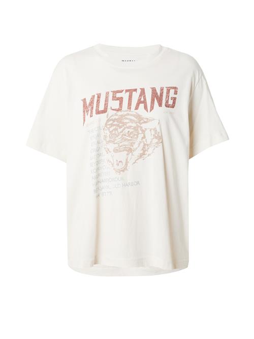 Se MUSTANG Shirts 'FLORIS'  beige / blå / brun / hvid ved About You