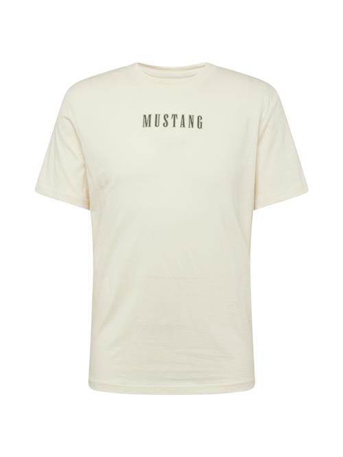 MUSTANG Bluser & t-shirts 'Austin'  lysegrå / sort