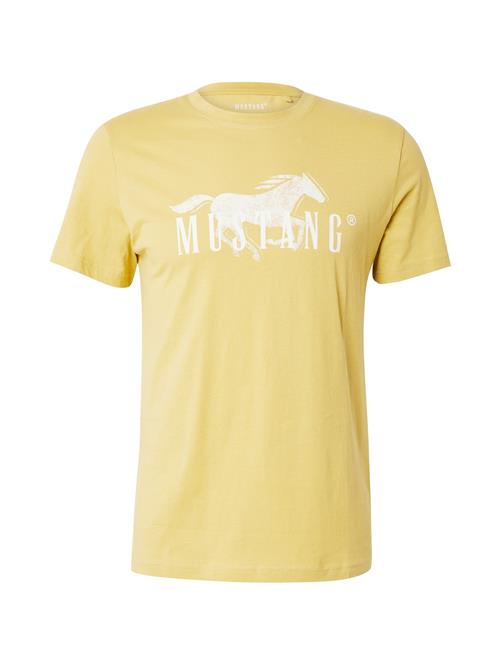 MUSTANG Bluser & t-shirts 'Austin'  gul / hvid