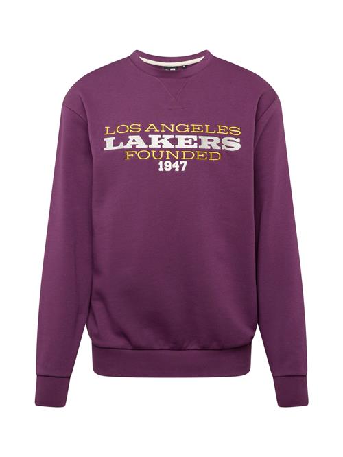 NEW ERA Sweatshirt 'NBA LOSLAK'  gul / lilla / hvid