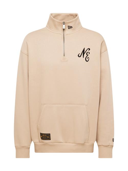 NEW ERA Sweatshirt  beige / sort