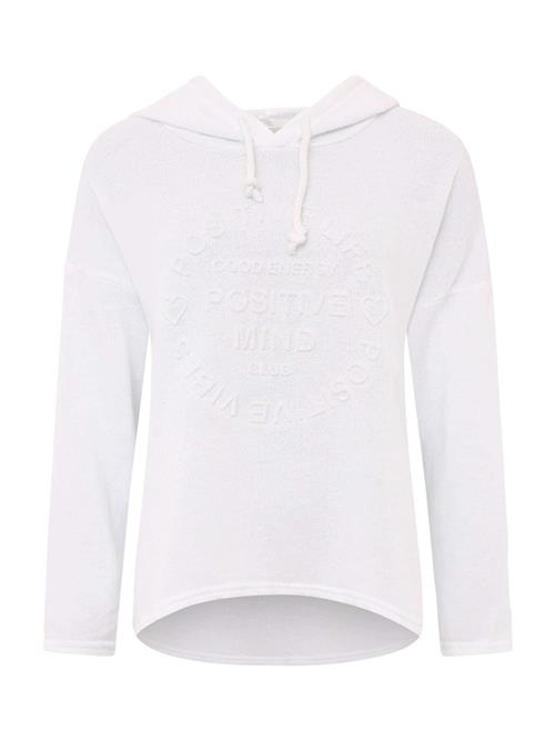 Zwillingsherz Sweatshirt 'Positive Mind'  hvid