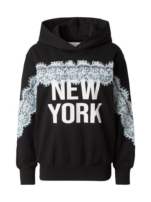 Se 3.1 Phillip Lim Sweatshirt 'THERE IS ONLY ONE NY'  lyseblå / sort / hvid ved About You