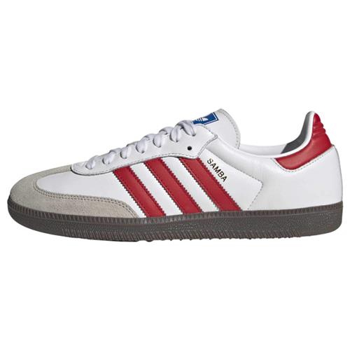 Se ADIDAS ORIGINALS Sneaker low 'Samba'  beige / rød / hvid ved About You