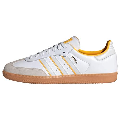 Se ADIDAS ORIGINALS Sneaker low 'Samba'  lysegrå / orange / hvid ved About You