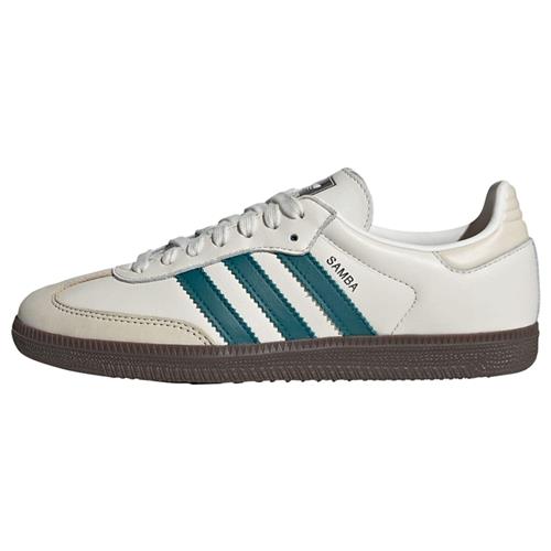 ADIDAS ORIGINALS Sneaker low 'Samba OG'  beige / smaragd / naturhvid