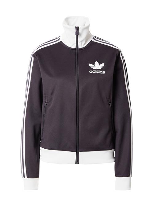 Se ADIDAS ORIGINALS Sweatjakke 'BECKENBAUER'  sort / hvid ved About You