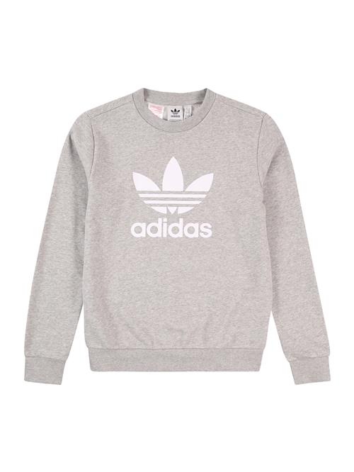 ADIDAS ORIGINALS Sweatshirt 'TREFOIL'  grå-meleret / hvid