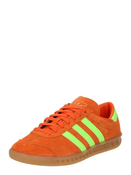 ADIDAS ORIGINALS Sneaker low 'Hamburg'  neongrøn / mørkeorange