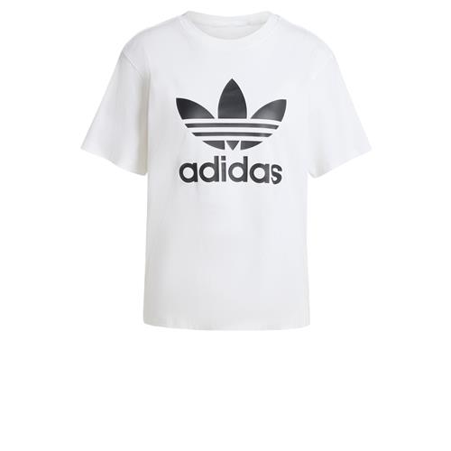 ADIDAS ORIGINALS Shirts 'Trefoil'  sort / hvid