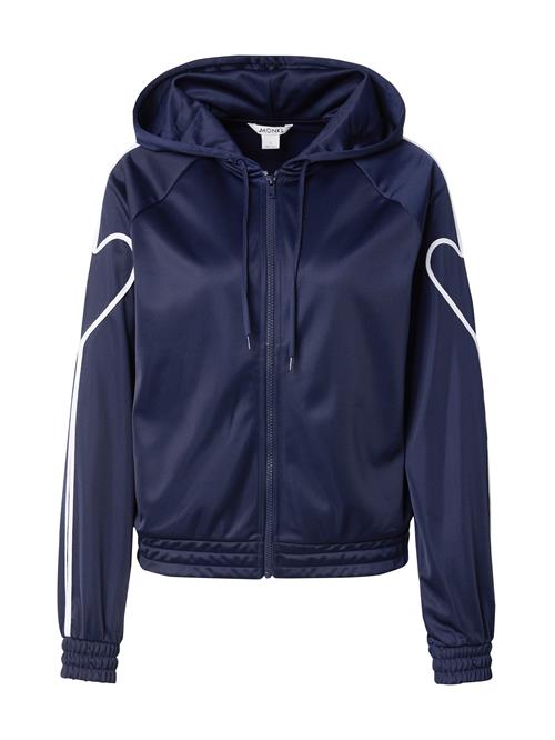 Se Monki Sweatjakke  navy / hvid ved About You