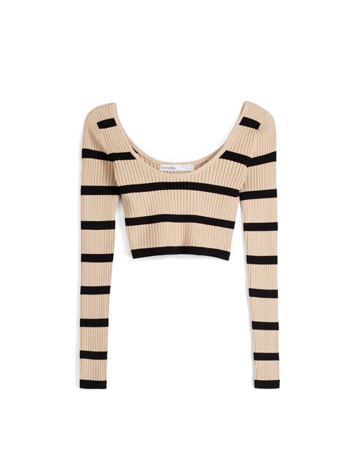 Se Bershka Pullover  camel / sort ved About You