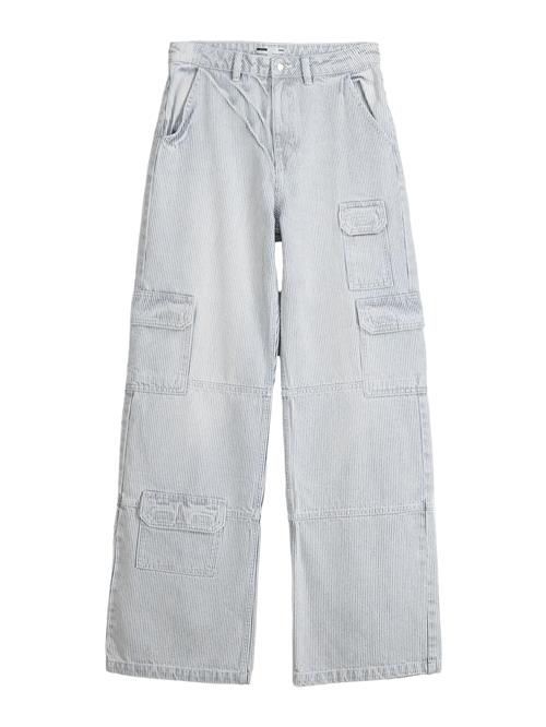 Bershka Cargobukser  blue denim