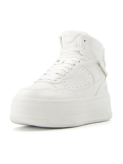 Bershka Sneaker high  sølv / hvid