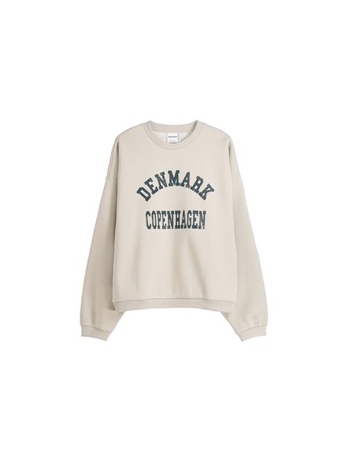 Bershka Sweatshirt  sand / petroleum