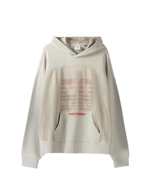 Bershka Sweatshirt  grå / rød