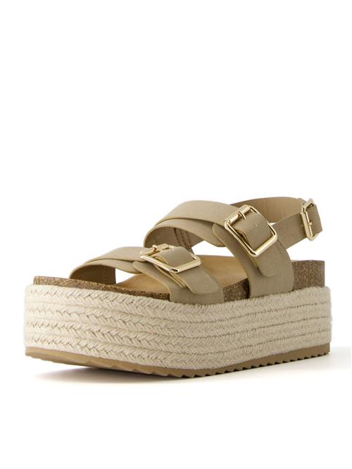 Se Bershka Sandaler  beige ved About You