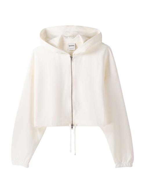 Bershka Sweatjakke  offwhite