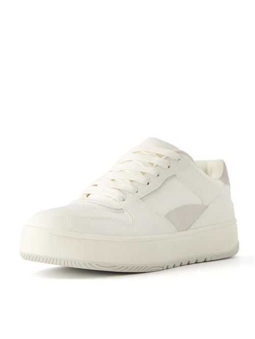 Bershka Sneaker low  greige / uldhvid